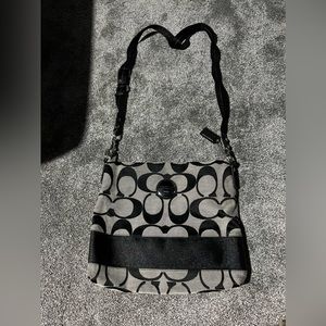Great used condition black coach crossbody